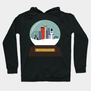 Seattle Snow globe Hoodie